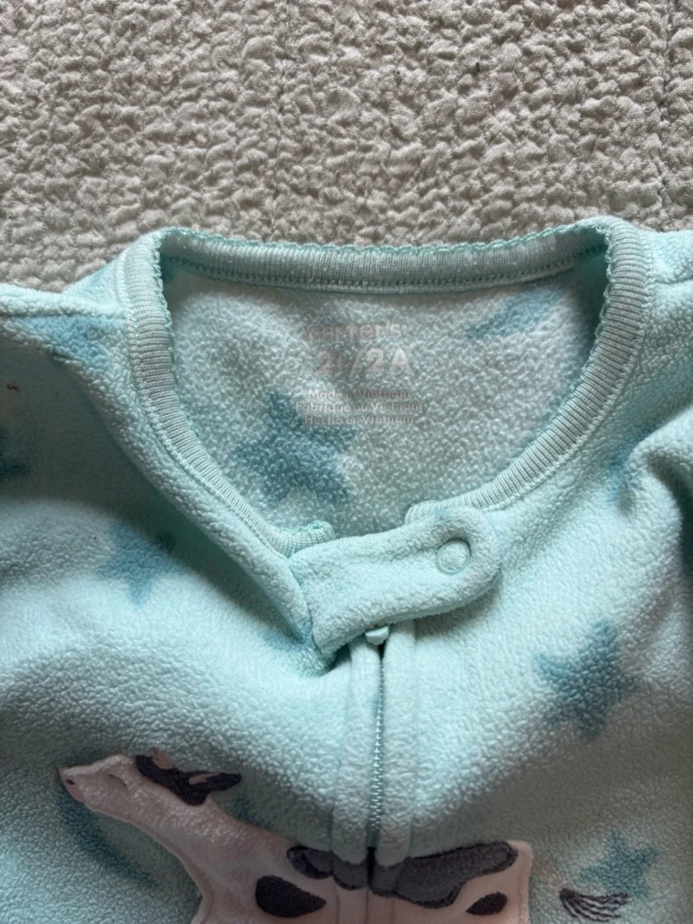 carter’s cow & moon fleece footie pajamas for toddler